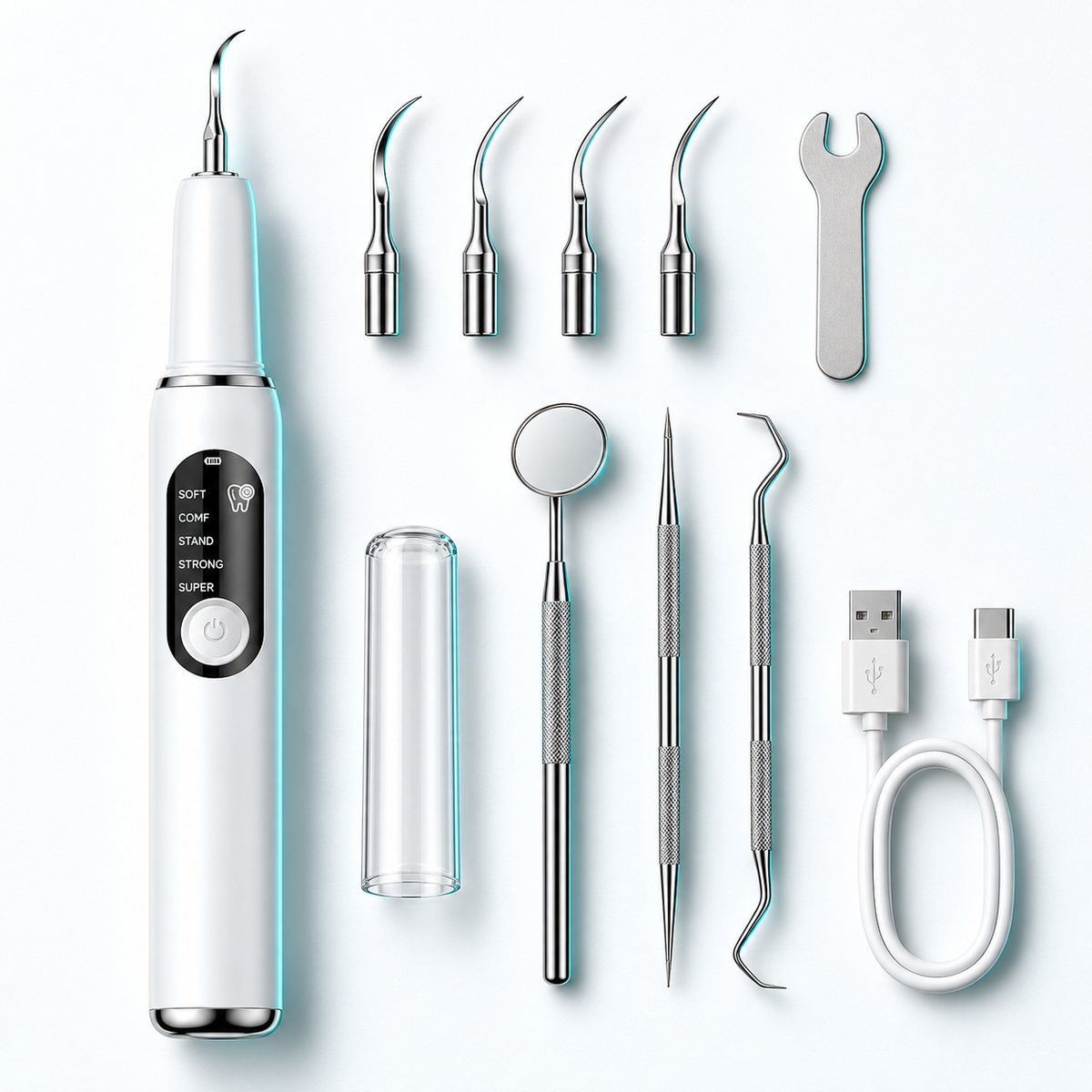 Electric Oral Cleaning Kit with LED Light
