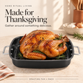 Black Roasting Pan with Rack
